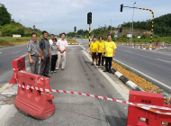 公众受促暂时别用转入石角老巴刹的入口